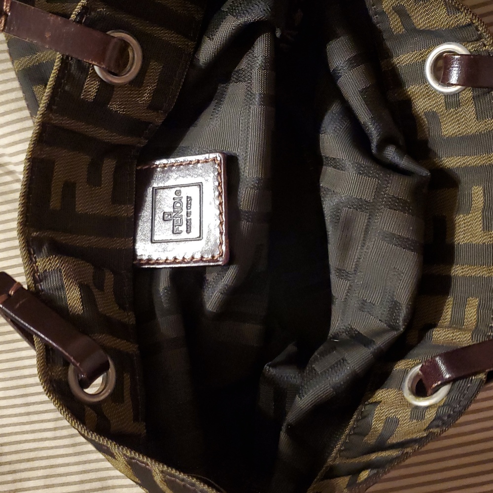 Vintage Fendi Mini Zucca Tote, Brown - Picture 8 of 12